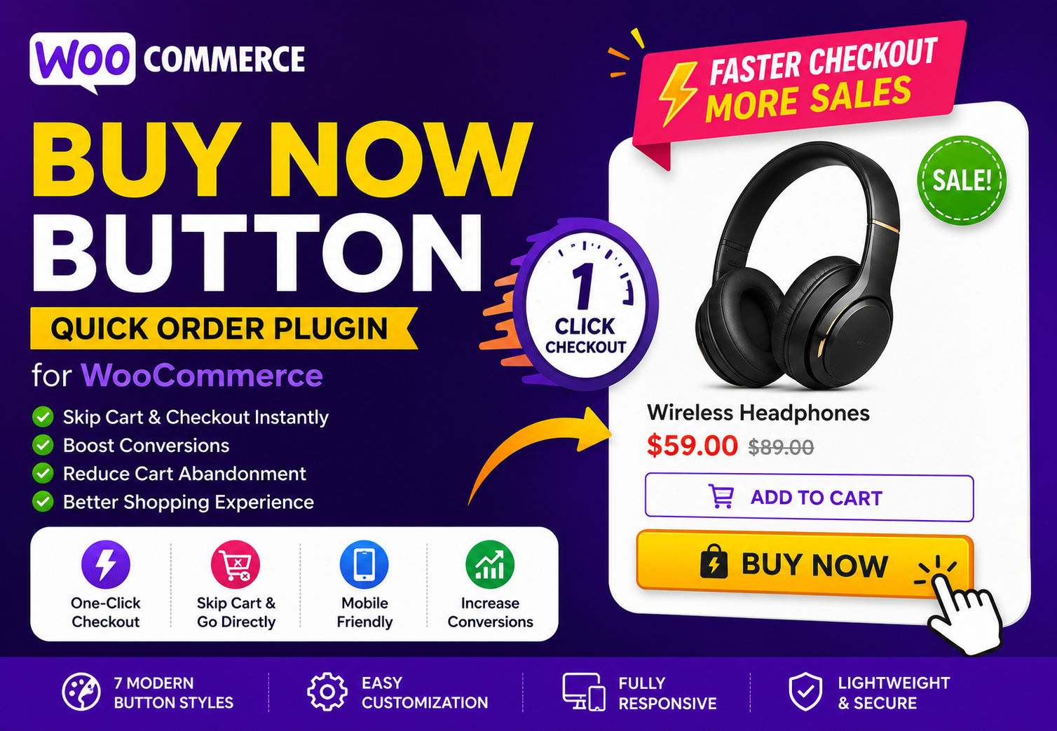 Speed Up WooCommerce Checkout and Increase Conversions with One-Click Ordering
